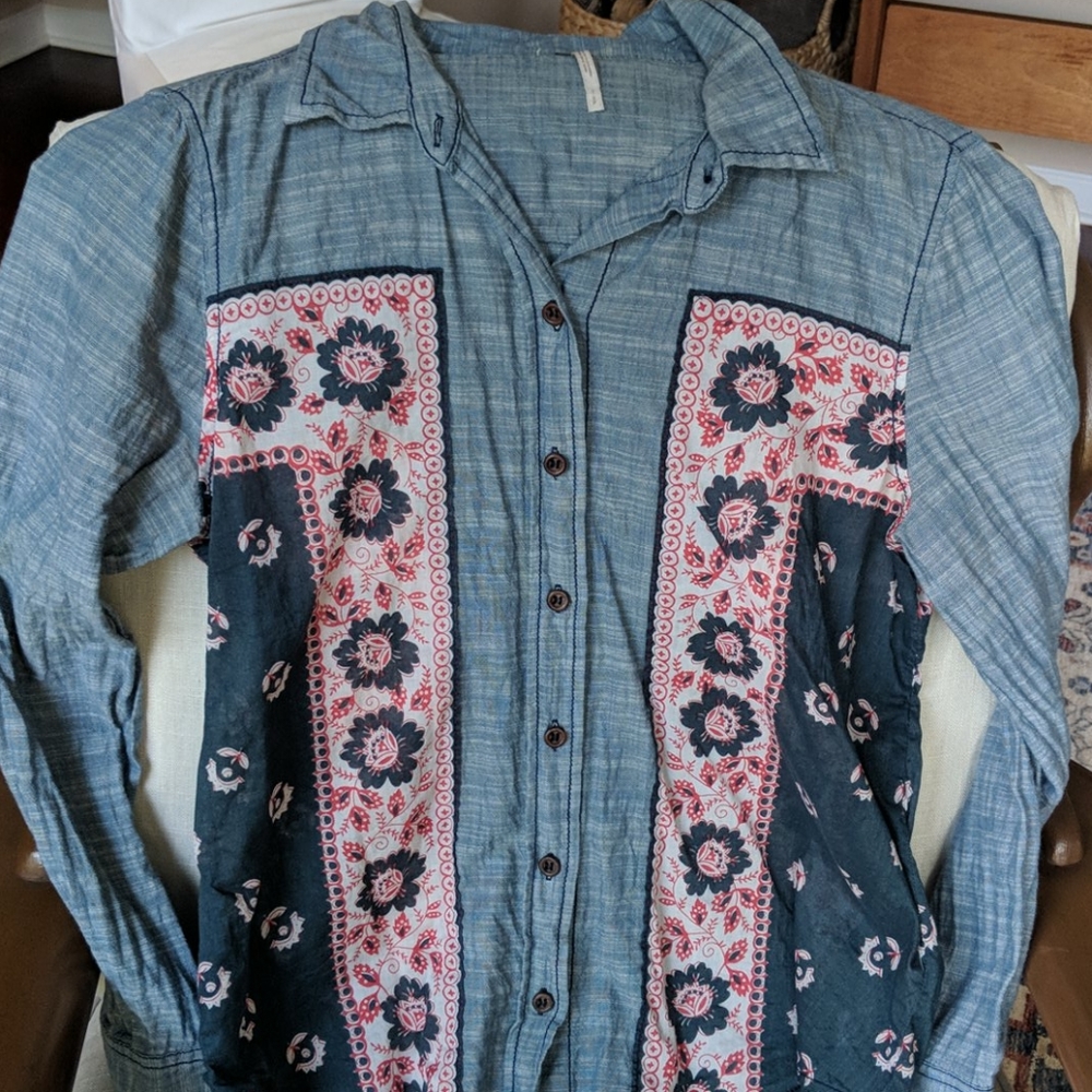 Free People long-sleeve shirt